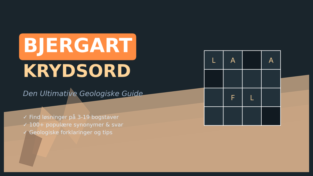 Bjergart krydsord