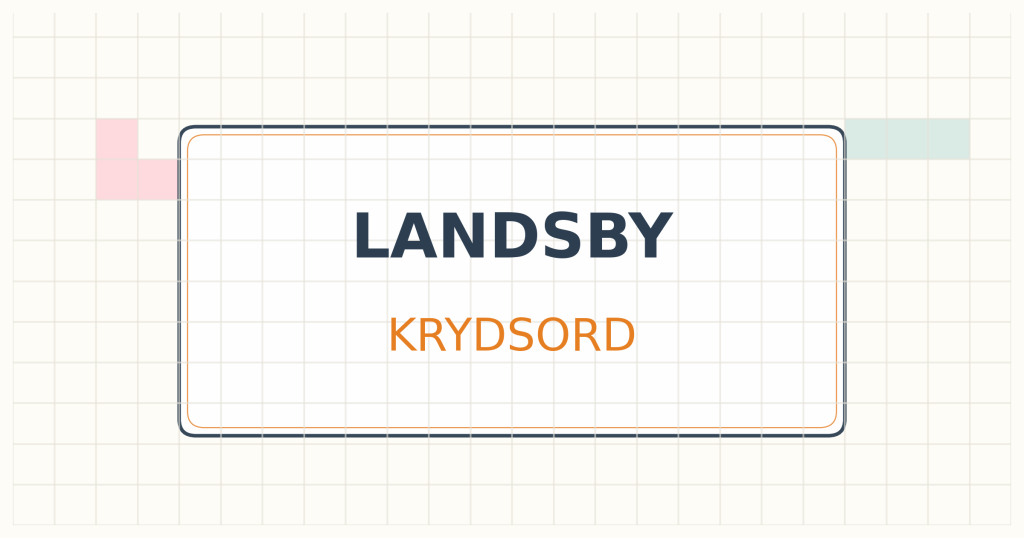 Landsby krydsord