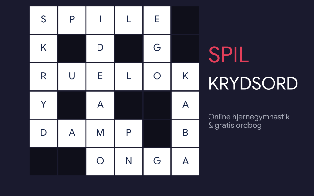 Spil krydsord